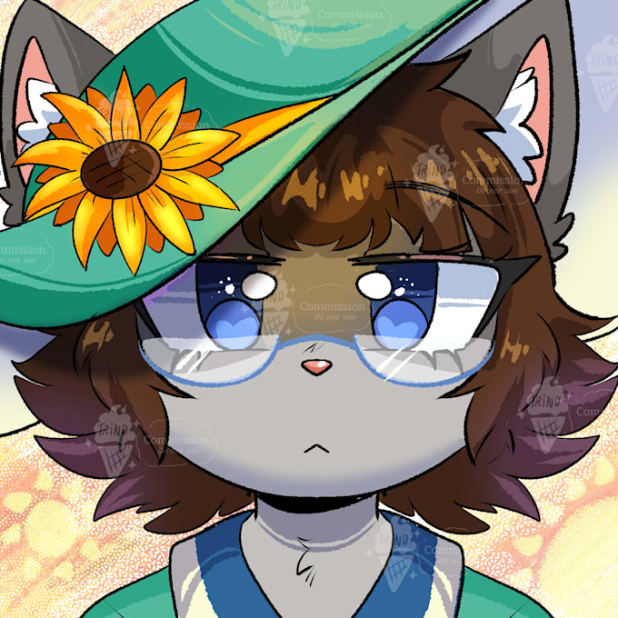 draw a good headshot icon for your furry character