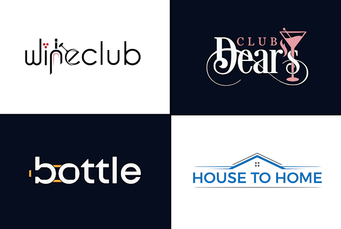 do typography combination mark logo design for your company