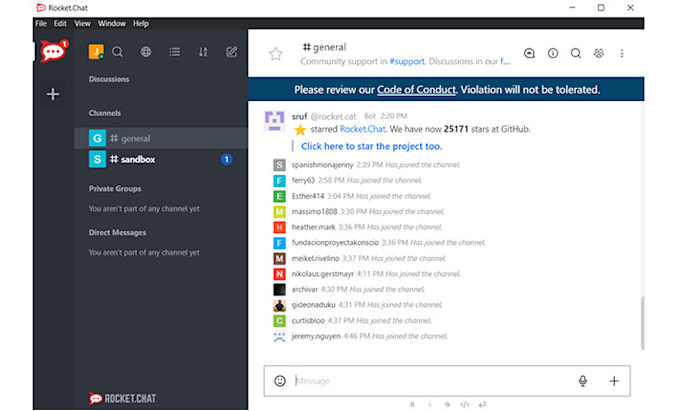 setup rocket chat with android app