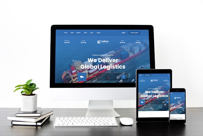 build a logistics website, trucking, freight, cargo, dispatch, travel website