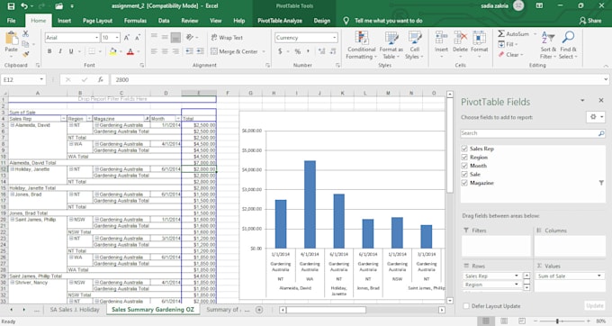 do data analysis in excel or google sheets