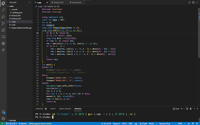 Solve any 2 algorithm exercise in c plus plus, python, pascal by ...