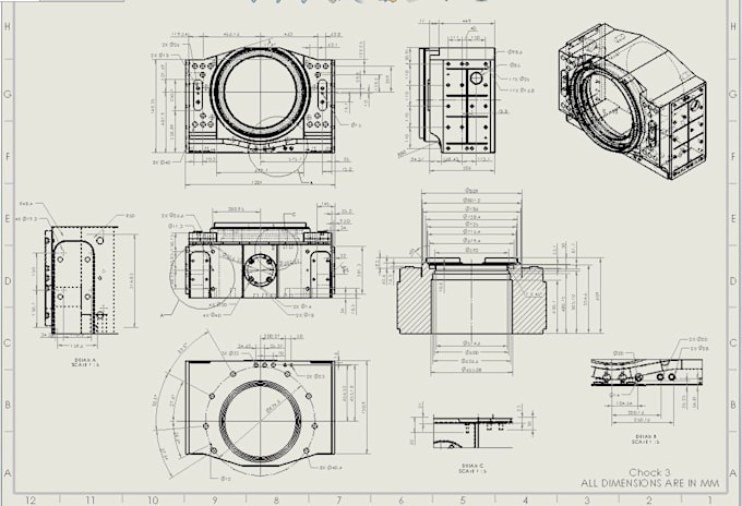 do complete manufacturing drawing from physical part