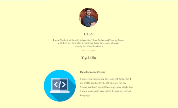 Make simple and elegant web pages using html and css by Ayanahmed138 ...