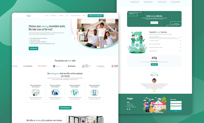 design modern website UI UX, saas web apps figma