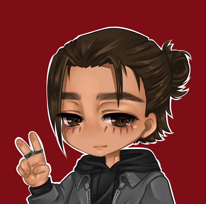 Draw your personalized chibi icon by Rosiviolet | Fiverr