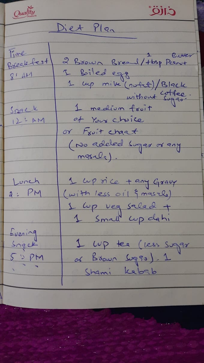 Create a healthy diet plan and workout routine for you by ...