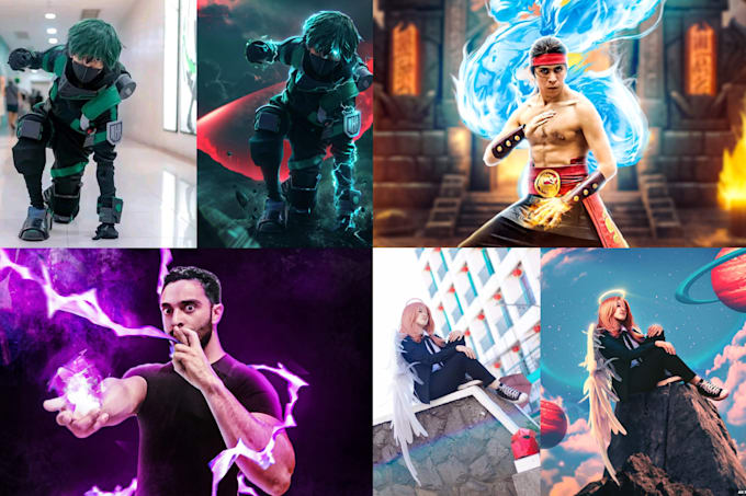 create outstanding photoshop cosplay or anime edits