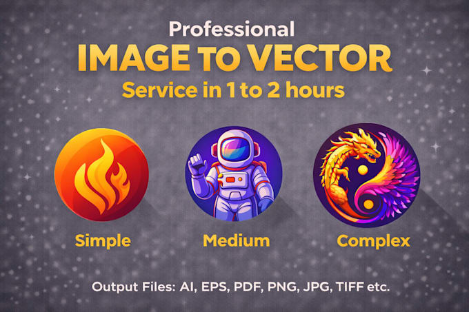 replicate the logo and convert the image to vector asap