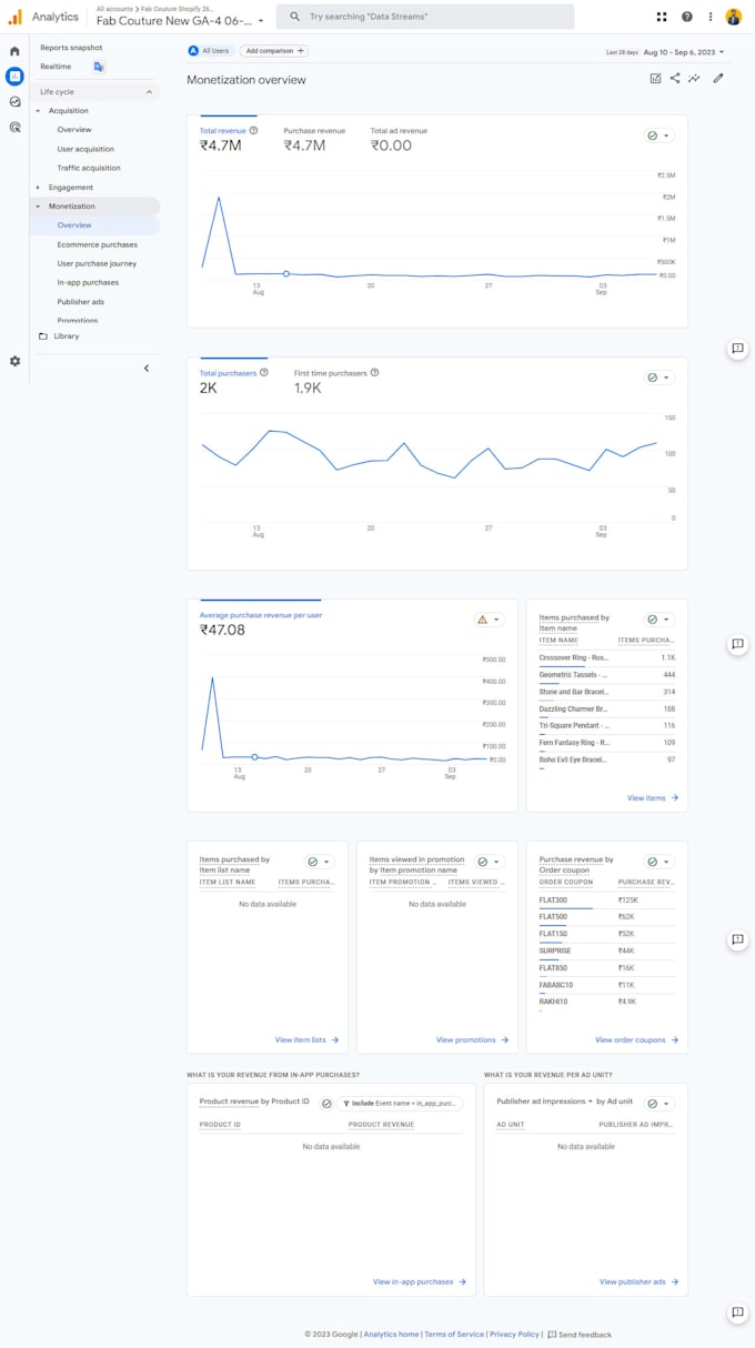 setup google analytics 4, facebook pixel conversion api, ga4 ecommerce tracking