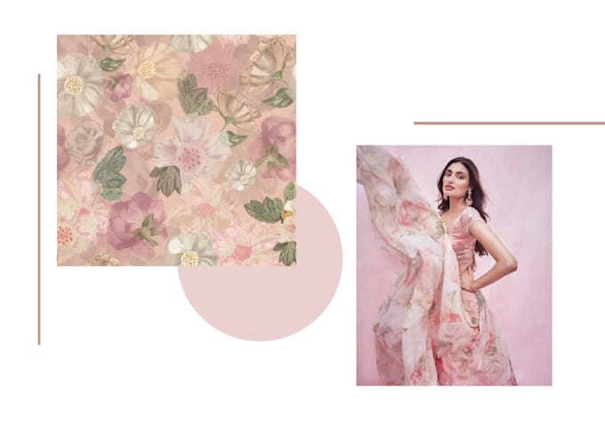 create a seamless floral print pattern