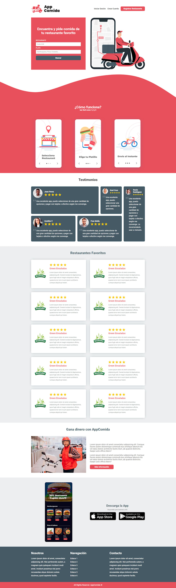 Create responsive html landing pages by Franmelladev | Fiverr