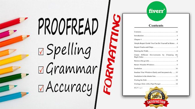 proofread, format, and edit your ebook for amazon kindle
