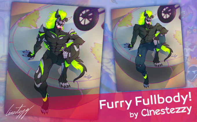 draw a furry fullbody for you