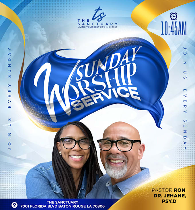 do a stunning church, event flyer design or postcard design