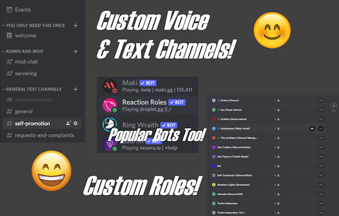 setup or edit your discord server
