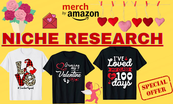 research profitable niches for merch by amazon