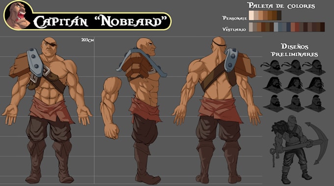 draw characters, environments and props for your game
