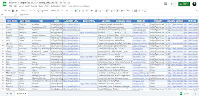 do data entry, b2b lead generation and email list building