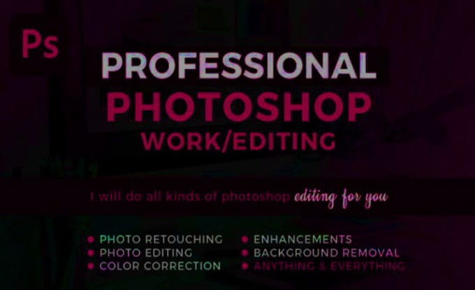 do adobe photoshop retouching and editing photos