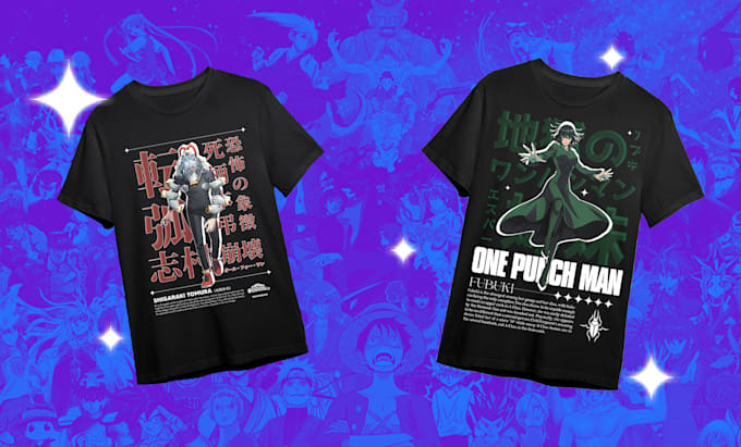 create anime designs for your clothing brand