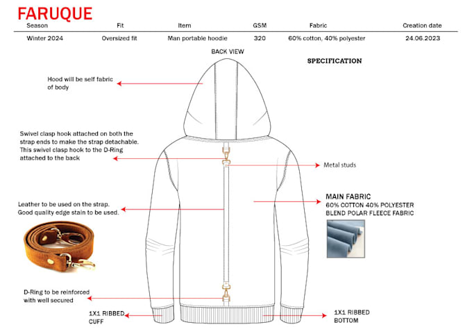 design tech pack, clothing tech pack, fashion tech pack, clothing design mockup
