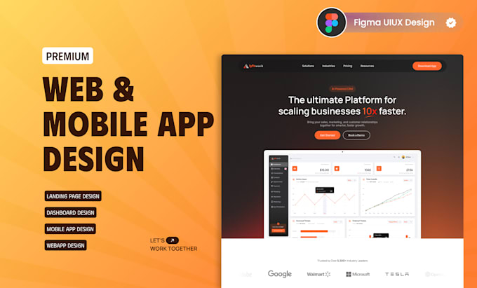 design modern UI UX for website, landing page or web app in figma
