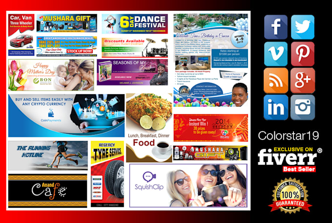 create facebook, instagram cover banner design