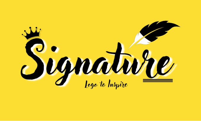 design best signature logo for you