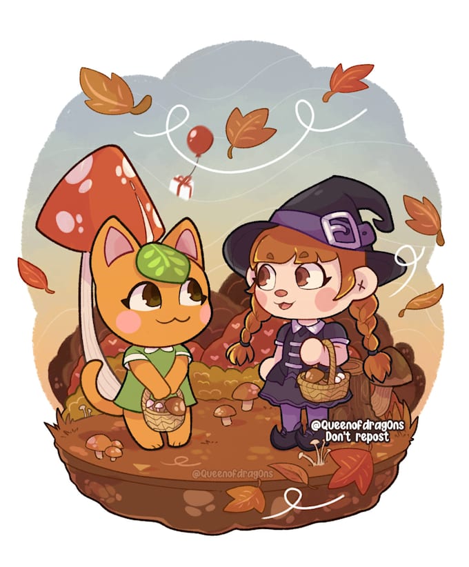 create a custom portrait in animal crossing style