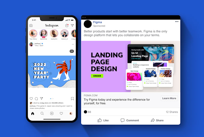 create an eye catchy banner for facebook, instagram, linkedin