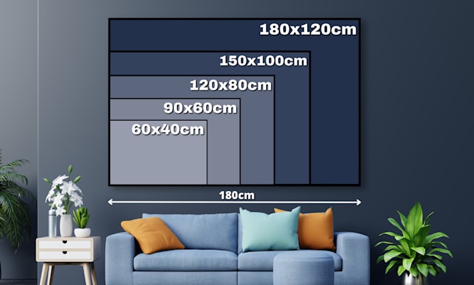 do canvas mockup or wall art mockup design for your canvas size guide