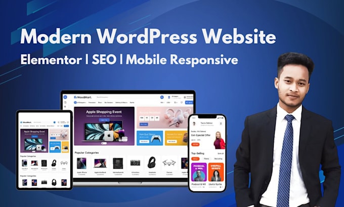 create responsive wordpress website design and development for your business