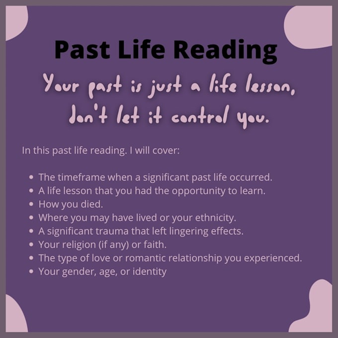 do a past life reading using oracle cards