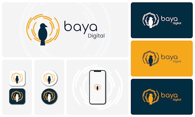 design a modern tech logo for your technology startup or small business
