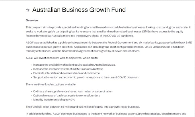 help you in fund raising, grant applying, business plan