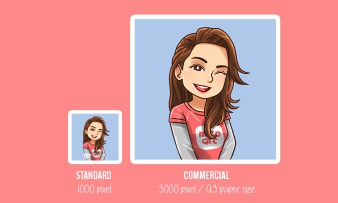 draw your avatar in my cute cartoon style