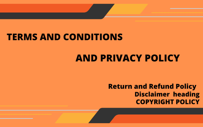 terms and conditions privacy policy for website