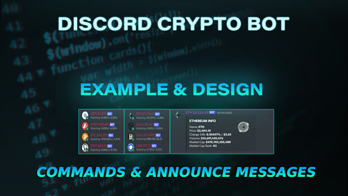 making discord crypto price bots and gas tracker