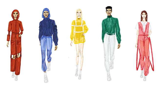 Draw a digital fashion illustration by Phasis2013 | Fiverr