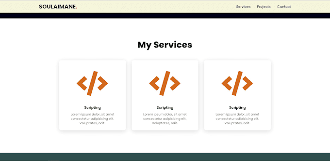 Make your portfolio with html css javascript by Soulaimaneelhou | Fiverr