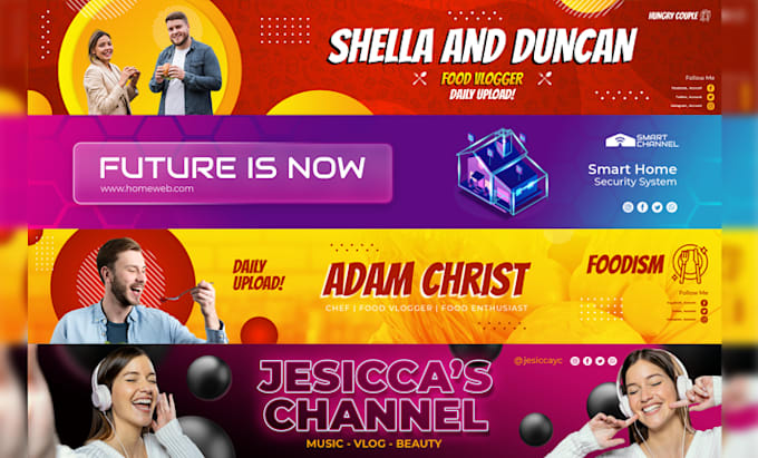 create youtube banner and profile picture logo maker