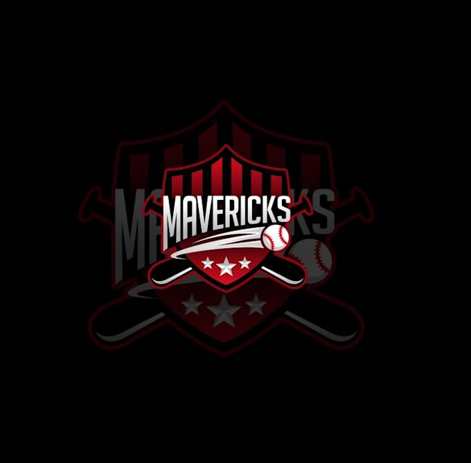 design mavericks baseball team logo