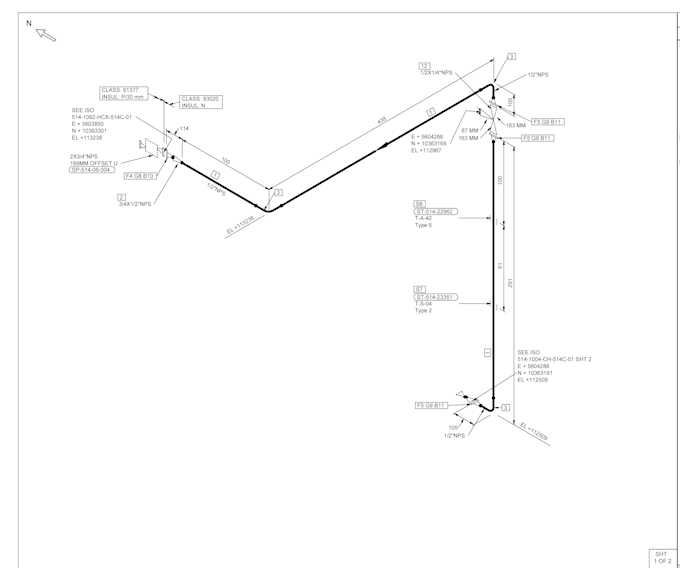do equipment layout, piping isometric, 2d drawings