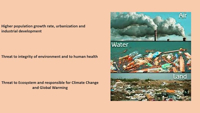 write high quality content on environmental science topics
