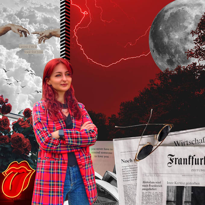 create photo collage, illustration and photoshop editing