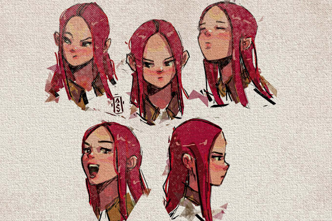 draw a fantasy character ilustration