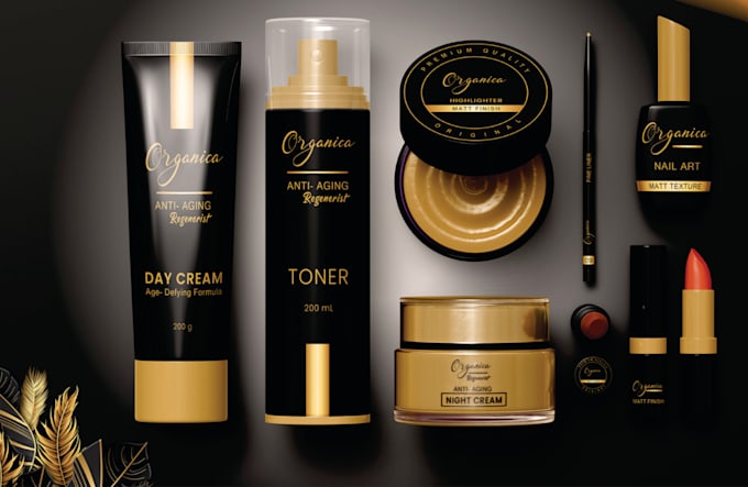 do cosmetic label and product label design