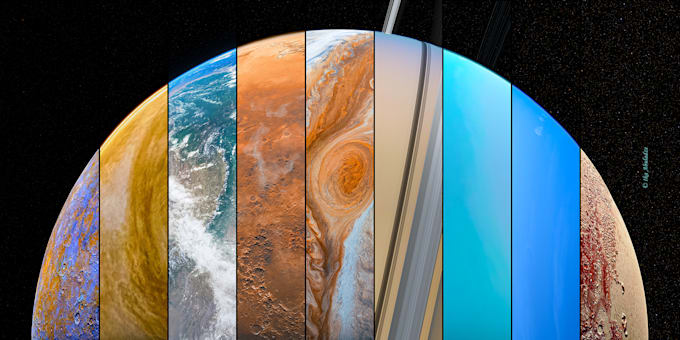 make digital arts for astronomy visualizations