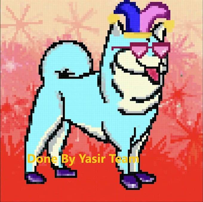 Design pixel art, pixel nft, nft art, pixel illustration
